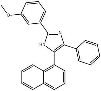 2-(3-methoxyphenyl)-4-(1-naphthyl)-5-phenyl-1H-imidazole Struktur