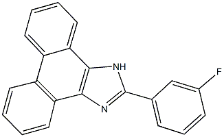 2-(3-fluorophenyl)-1H-phenanthro[9,10-d]imidazole Struktur