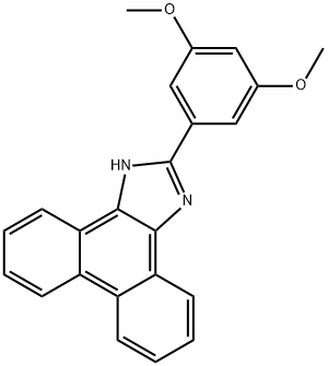 2-(3,5-dimethoxyphenyl)-1H-phenanthro[9,10-d]imidazole Struktur