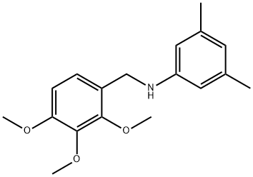 3,5-dimethyl-N-(2,3,4-trimethoxybenzyl)aniline Struktur