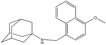 N-{[4-(methyloxy)naphthalen-1-yl]methyl}-N-tricyclo[3.3.1.1~3,7~]dec-1-ylamine Struktur