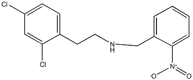 N-[2-(2,4-dichlorophenyl)ethyl]-N-(2-nitrobenzyl)amine Struktur