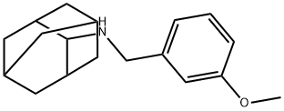 N-(3-methoxybenzyl)-2-adamantanamine Struktur