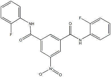 N~1~,N~3~-bis(2-fluorophenyl)-5-nitroisophthalamide Struktur