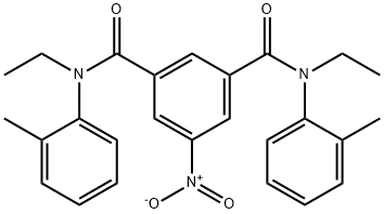 N~1~,N~3~-diethyl-5-nitro-N~1~,N~3~-bis(2-methylphenyl)isophthalamide Struktur