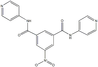 5-nitro-N~1~,N~3~-dipyridin-4-ylisophthalamide Struktur