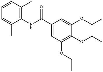 N-(2,6-dimethylphenyl)-3,4,5-triethoxybenzamide Struktur