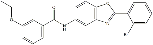 N-[2-(2-bromophenyl)-1,3-benzoxazol-5-yl]-3-ethoxybenzamide Struktur