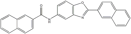 N-[2-(2-naphthyl)-1,3-benzoxazol-5-yl]-2-naphthamide Struktur