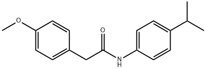 N-[4-(1-methylethyl)phenyl]-2-[4-(methyloxy)phenyl]acetamide Struktur