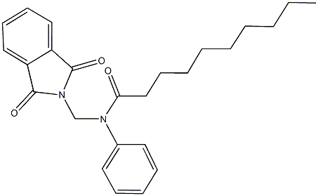 N-[(1,3-dioxo-1,3-dihydro-2H-isoindol-2-yl)methyl]-N-phenyldecanamide Struktur