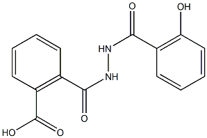 2-{[2-(2-hydroxybenzoyl)hydrazino]carbonyl}benzoic acid Struktur