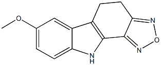 5,10-dihydro-4H-[1,2,5]oxadiazolo[3,4-a]carbazol-7-yl methyl ether Struktur