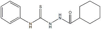 2-(cyclohexylcarbonyl)-N-phenylhydrazinecarbothioamide Struktur