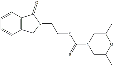 2-(1-oxo-1,3-dihydro-2H-isoindol-2-yl)ethyl 2,6-dimethyl-4-morpholinecarbodithioate Struktur