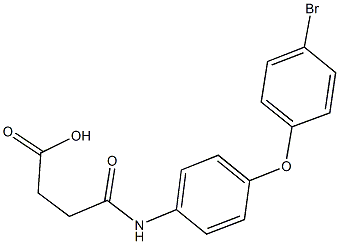 4-[4-(4-bromophenoxy)anilino]-4-oxobutanoic acid Struktur