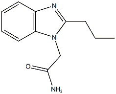 2-(2-propyl-1H-benzimidazol-1-yl)acetamide Struktur