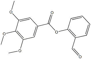 2-formylphenyl 3,4,5-trimethoxybenzoate Struktur