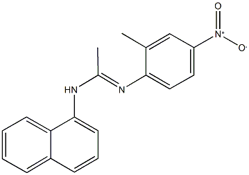 N'-{4-nitro-2-methylphenyl}-N-(1-naphthyl)ethanimidamide Struktur