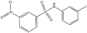 3-nitro-N-(3-iodophenyl)benzenesulfonamide Struktur