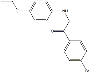 1-(4-bromophenyl)-2-(4-ethoxyanilino)ethanone Struktur