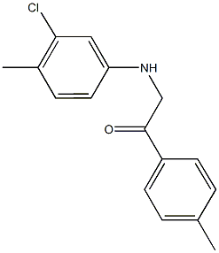 2-(3-chloro-4-methylanilino)-1-(4-methylphenyl)ethanone Struktur