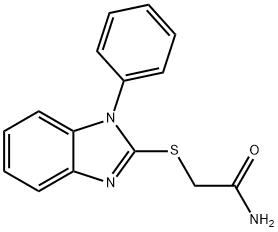 2-[(1-phenyl-1H-benzimidazol-2-yl)sulfanyl]acetamide Struktur