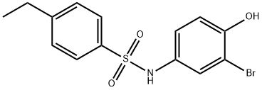 N-(3-bromo-4-hydroxyphenyl)-4-ethylbenzenesulfonamide Struktur