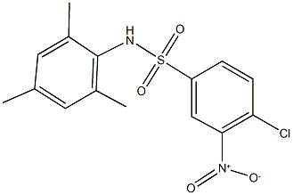 4-chloro-3-nitro-N-mesitylbenzenesulfonamide Struktur