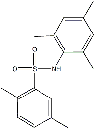 N-mesityl-2,5-dimethylbenzenesulfonamide Struktur