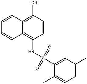 N-(4-hydroxy-1-naphthyl)-2,5-dimethylbenzenesulfonamide Struktur