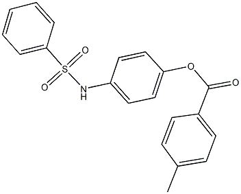 4-[(phenylsulfonyl)amino]phenyl 4-methylbenzoate Struktur