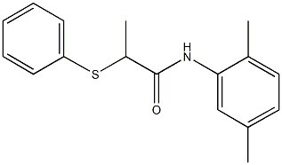 N-(2,5-dimethylphenyl)-2-(phenylsulfanyl)propanamide Struktur