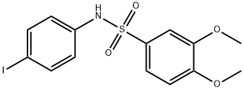 N-(4-iodophenyl)-3,4-dimethoxybenzenesulfonamide Struktur