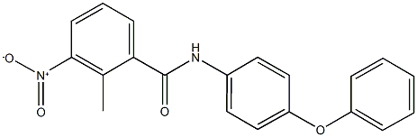 3-nitro-2-methyl-N-(4-phenoxyphenyl)benzamide Struktur