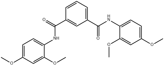 N~1~,N~3~-bis(2,4-dimethoxyphenyl)isophthalamide Struktur