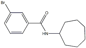 3-bromo-N-cycloheptylbenzamide Struktur