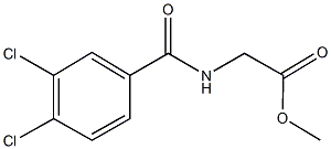 methyl [(3,4-dichlorobenzoyl)amino]acetate Struktur