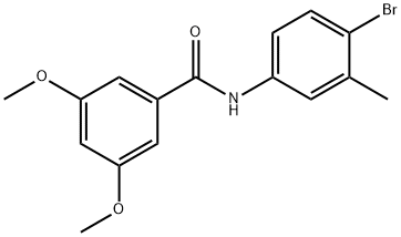 N-(4-bromo-3-methylphenyl)-3,5-dimethoxybenzamide Struktur