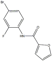 N-(4-bromo-2-fluorophenyl)-2-furamide Struktur