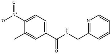 4-nitro-3-methyl-N-(2-pyridinylmethyl)benzamide Struktur