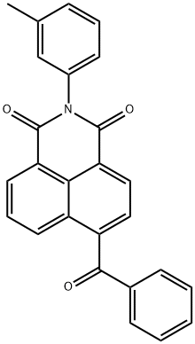 6-benzoyl-2-(3-methylphenyl)-1H-benzo[de]isoquinoline-1,3(2H)-dione Struktur