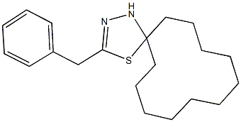 3-benzyl-4-thia-1,2-diazaspiro[4.11]hexadec-2-ene Struktur