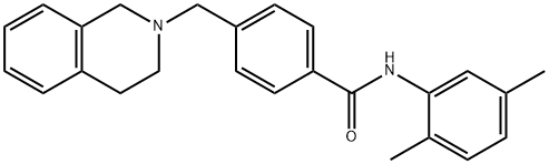 4-(3,4-dihydro-2(1H)-isoquinolinylmethyl)-N-(2,5-dimethylphenyl)benzamide Struktur