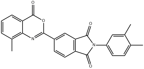 2-(3,4-dimethylphenyl)-5-(8-methyl-4-oxo-4H-3,1-benzoxazin-2-yl)-1H-isoindole-1,3(2H)-dione Struktur