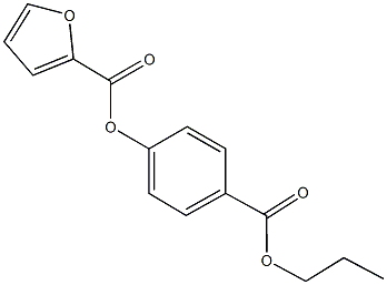 4-(propoxycarbonyl)phenyl 2-furoate Struktur