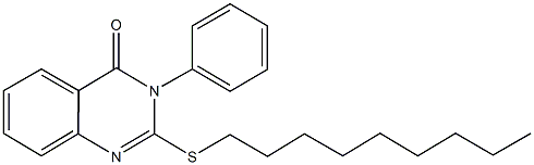 2-(nonylsulfanyl)-3-phenyl-4(3H)-quinazolinone Struktur