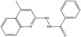 N'-(4-methyl-2-quinolinyl)benzohydrazide Struktur