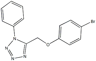 4-bromophenyl (1-phenyl-1H-tetraazol-5-yl)methyl ether Struktur