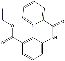 ethyl 3-[(2-pyridinylcarbonyl)amino]benzoate Struktur